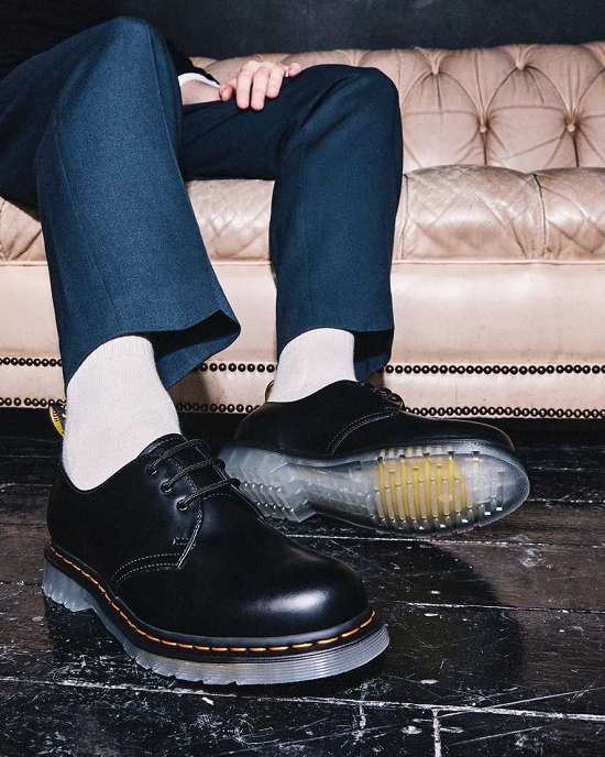 Zapatos Negros Dr. Martens 1461 Iced Smooth Mujer Negros MX-80679